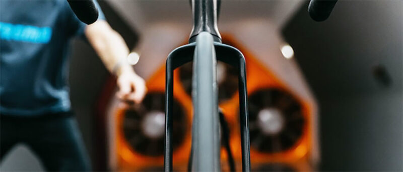 stromm track bike closeup details