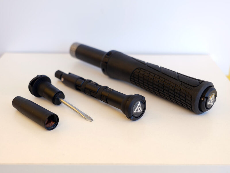 topeak ninja bike tools that hide inside your mountain bike handlebar