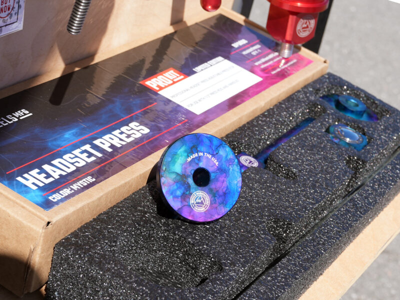 purple haze anodized headset bottom bracket bearing press