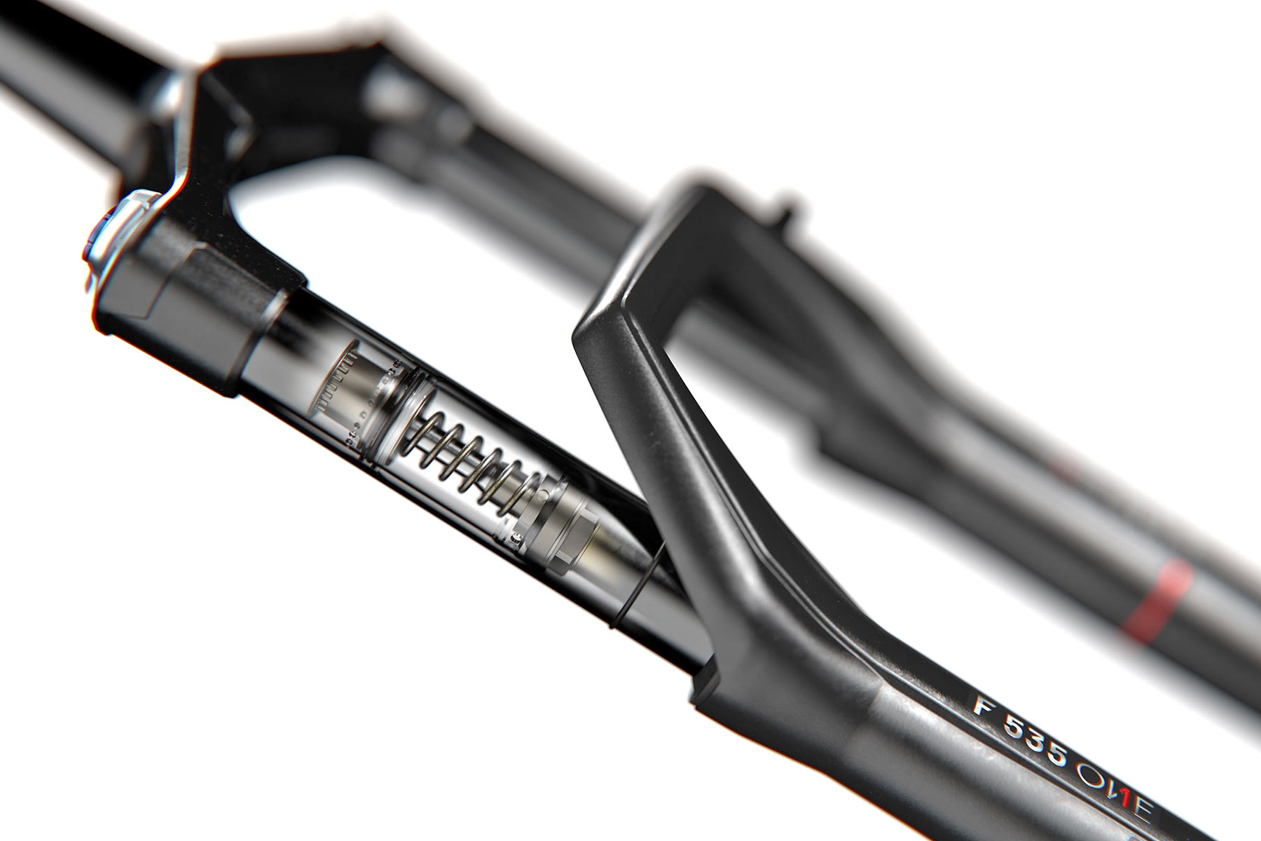 DT Swiss 535 trail all-mountain bike suspension upgrades, new ONE & standard forks, PlushPort x-ray detail