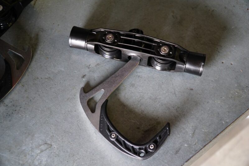 Stashed SpaceRail Storage System SpaceRail Bike Hook with spacers