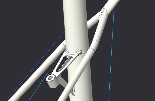 Albatross Bikes cad rendering