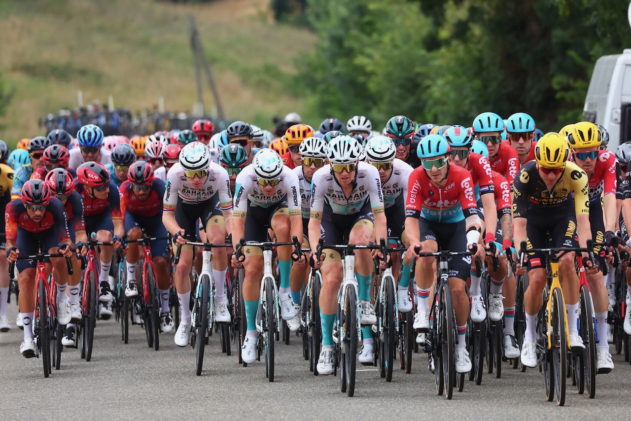 Tour de France 2023 - 110th Edition - 4th stage Dax - Nogaro 182 km - 04/07/2023 - Bahrain - Victorious - photo Luca Bettini/SprintCyclingAgency©2023