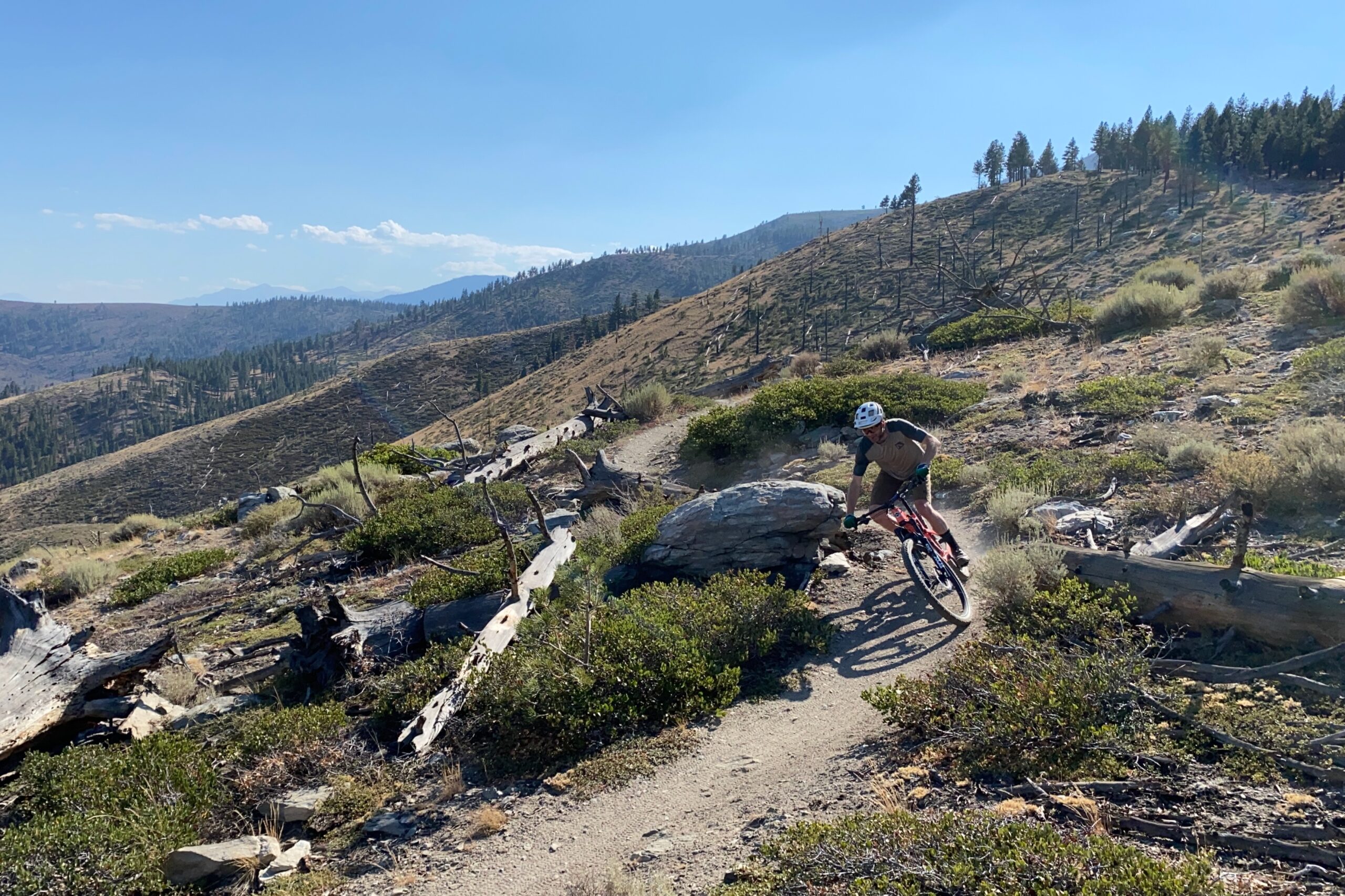 Out for a trail ride testing the best mountain bike shoes