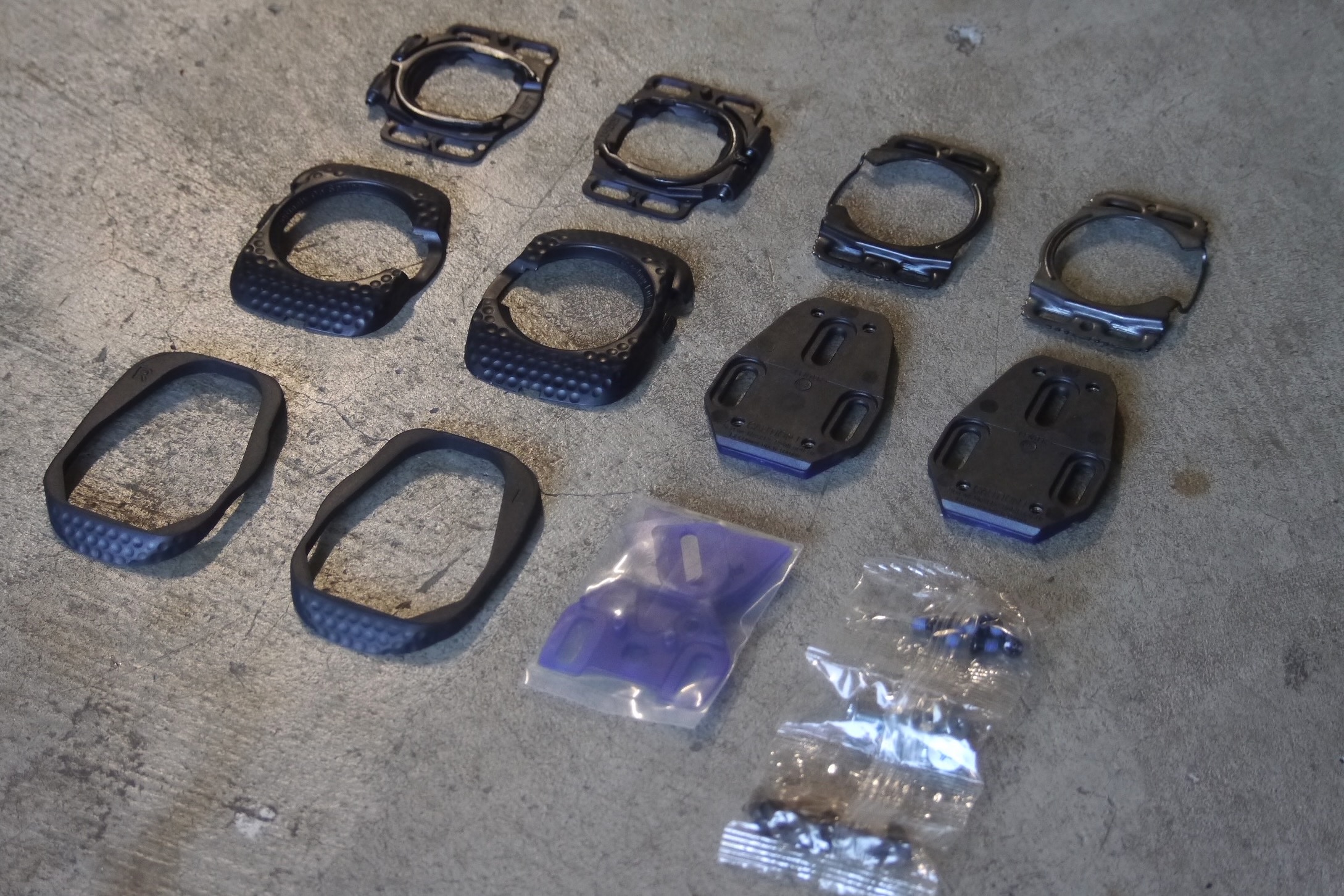 Wahoo Speedplay road bike pedals cleat parts detail shot