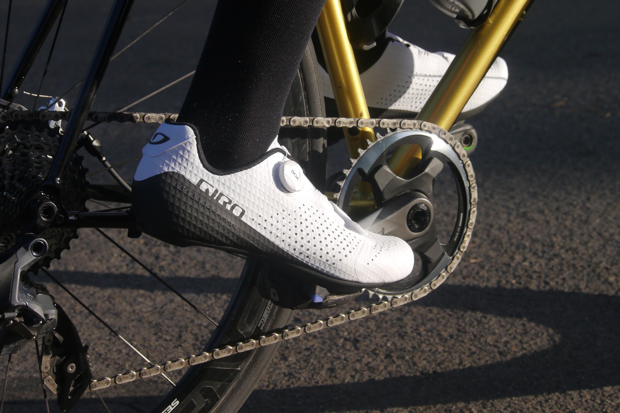 Practicing with road bike pedals