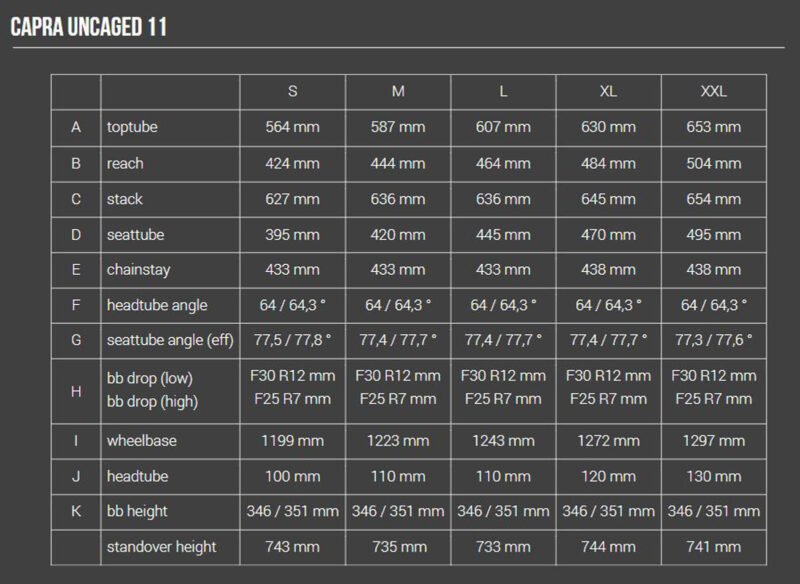 yt capra uncaged 11 geometry