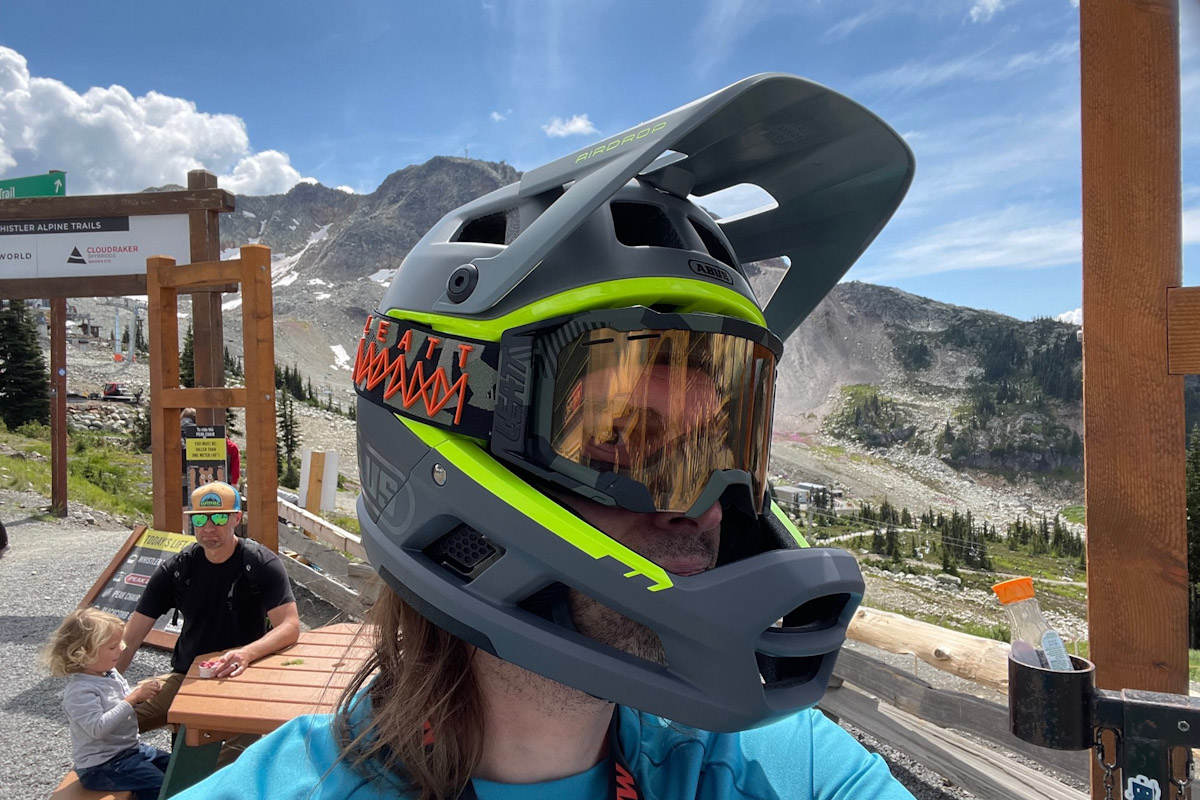 ABUS AirDrop helmet, with goggles