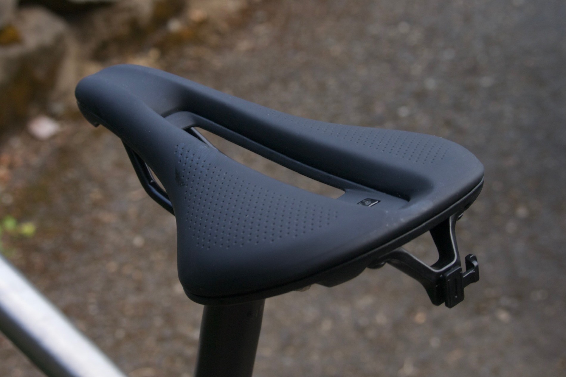 The Bontrager Verse Comp road bike saddle with Blendr mount