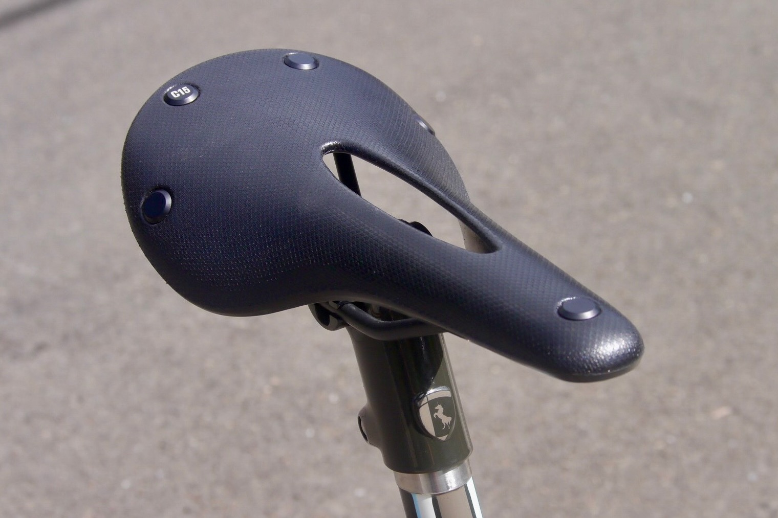The Brooks Cambium C15 Carved road bike saddle