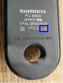 Shimano crankset recall date code identification
