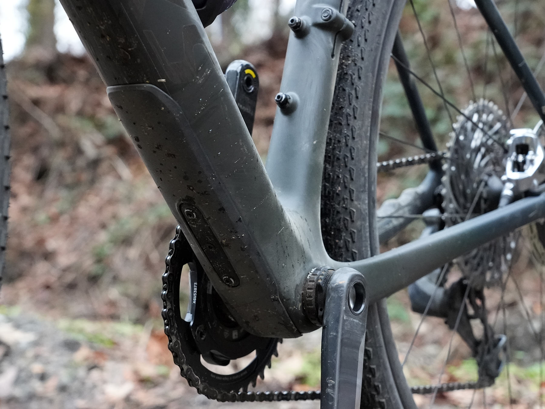 closeup details of specialized diverge str gravel bike