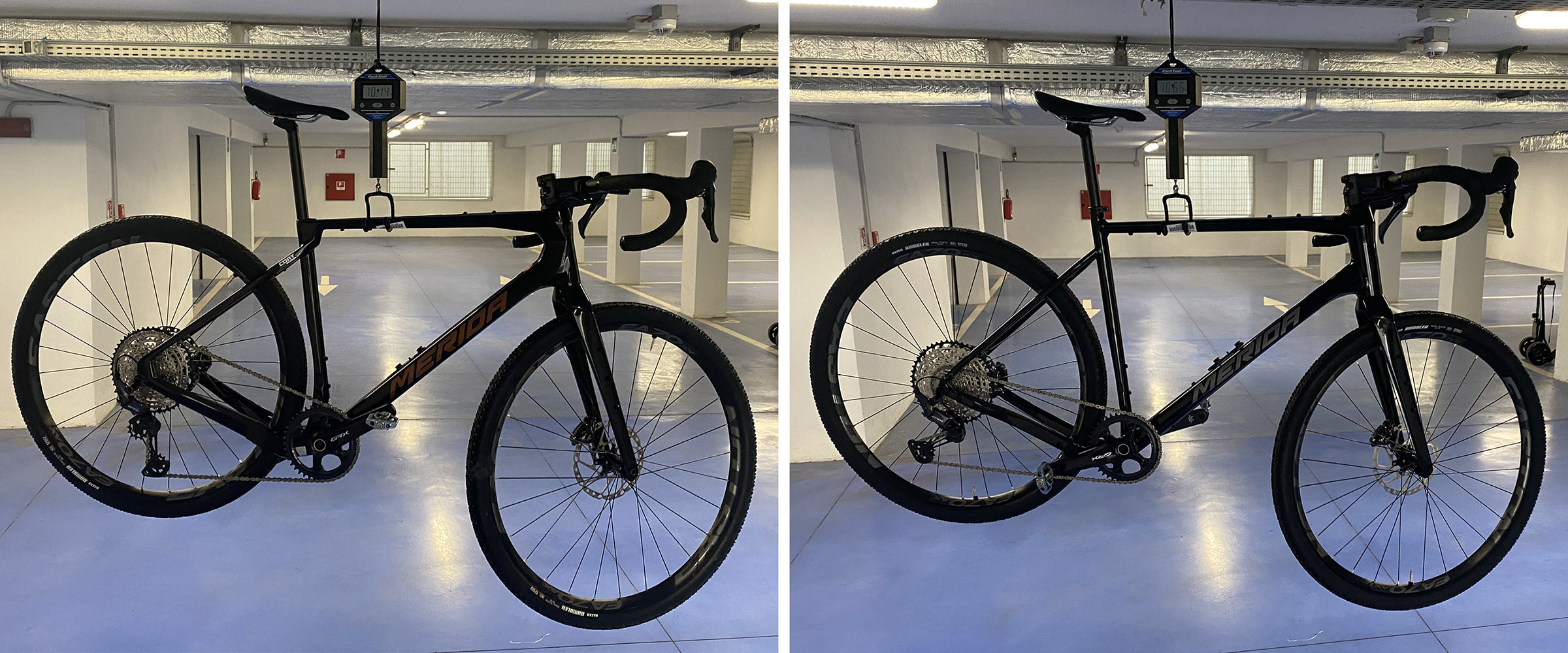 2024 Merida Silex versatile all-rounder gravel bikes, carbon vs. alloy weight