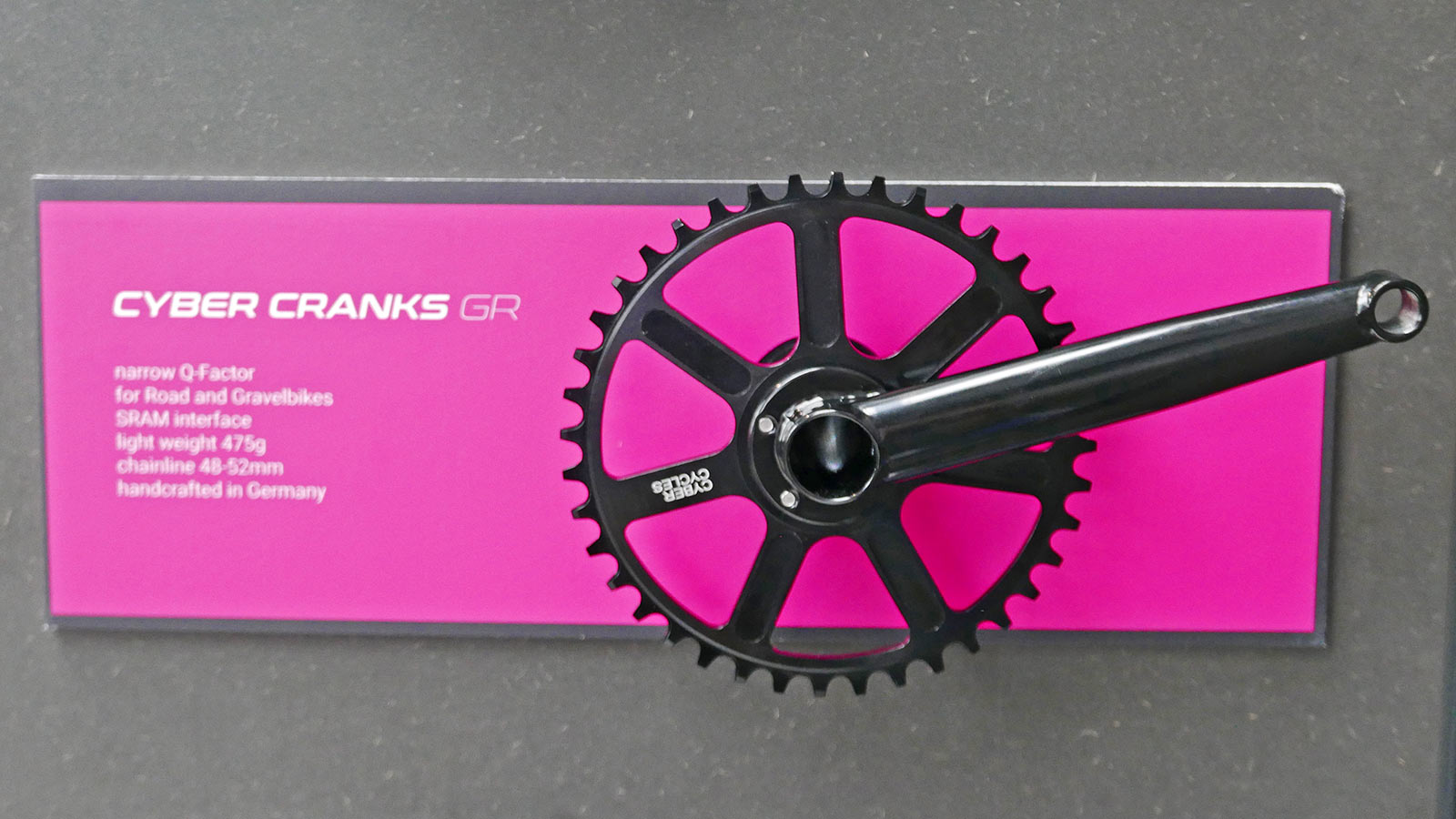Cyber Cycles Cranks modern modular tubular steel bicycle cranksets, Cyber Cranks GR gravel