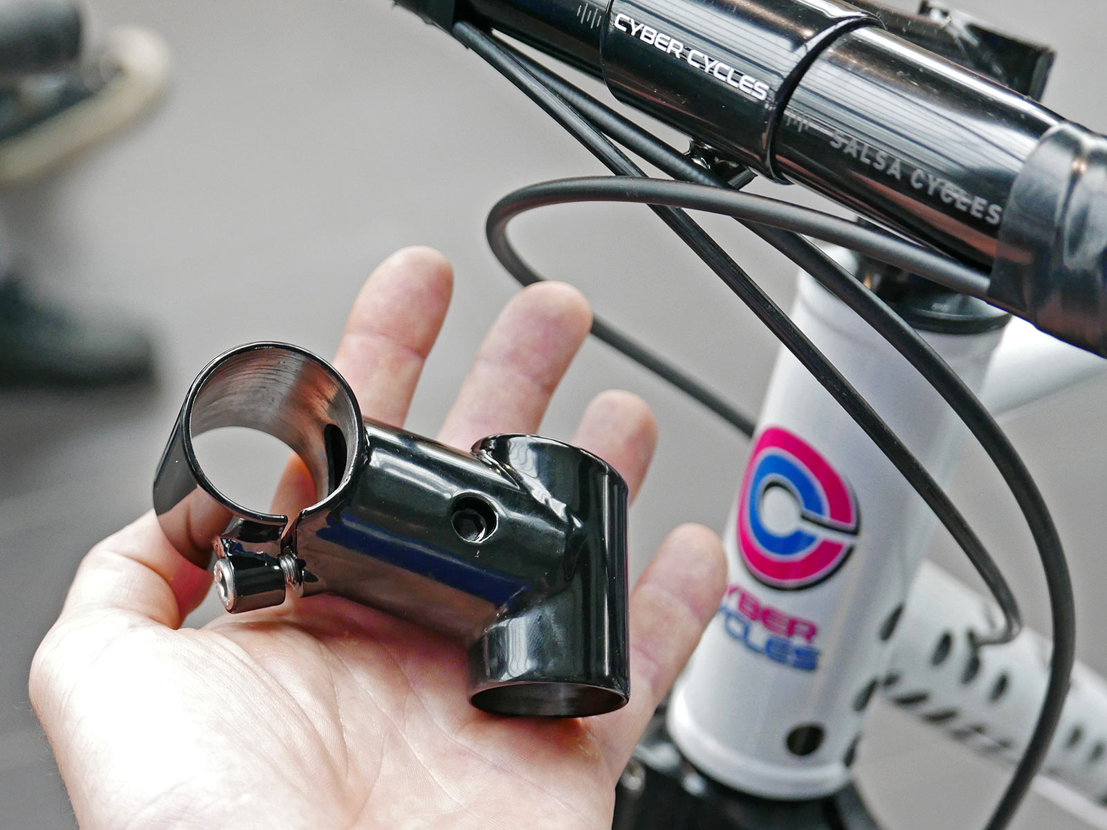 Cyber Cycles Crypto steel gravel and XC mountain bike threadless stem