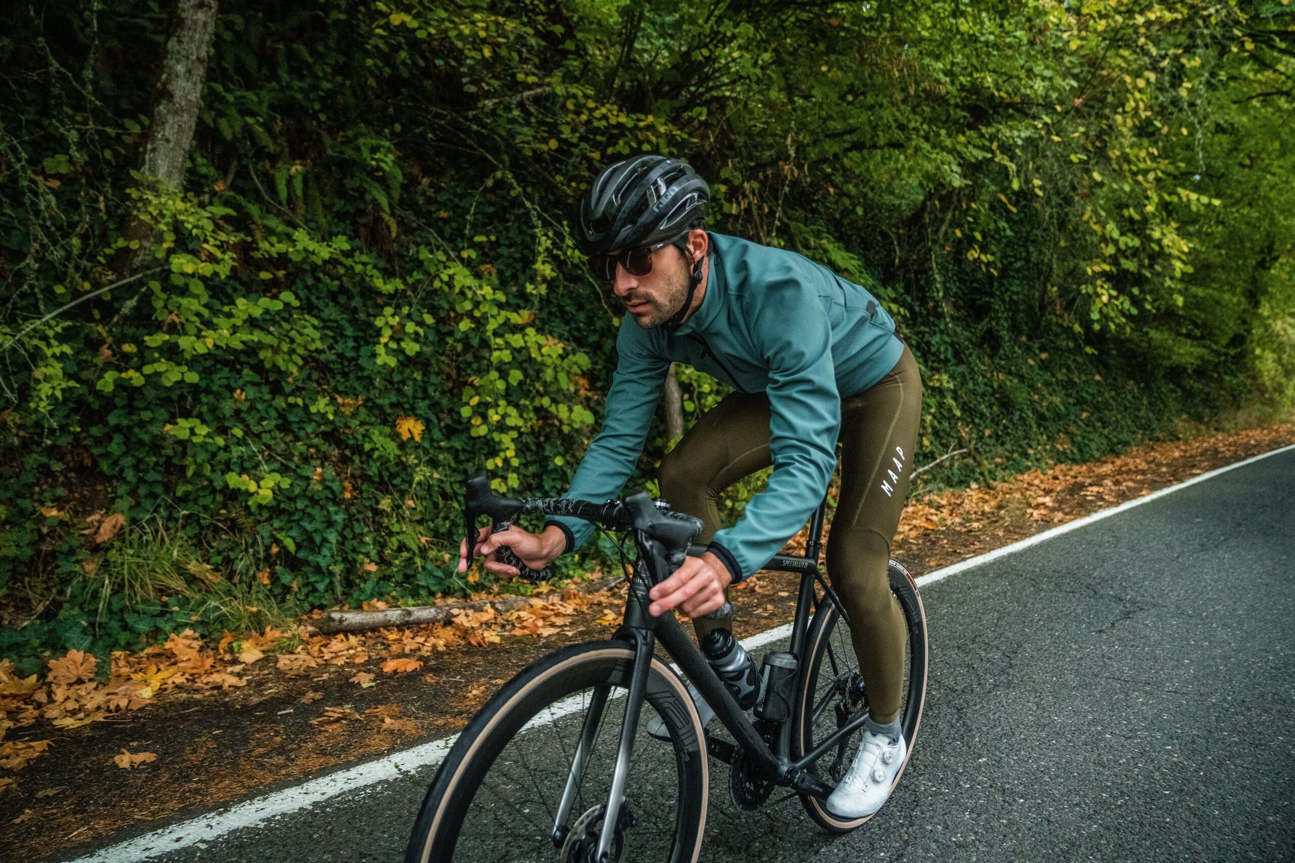Maap Team Evo Thermal Bib Tights riding shot