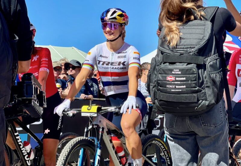 Pro Bike Check Evie Richards Trek SuperCaliber start line