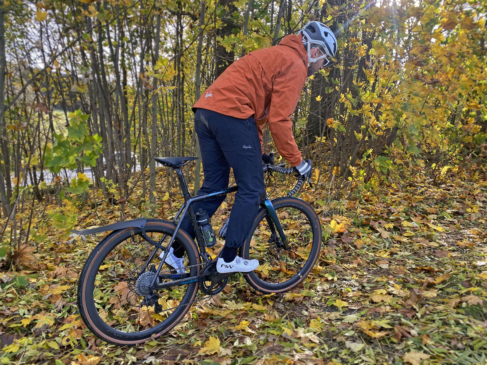 Ass Savers Win Wing 2 updated and improved strap-on gravel bike fender, autumn gravel riding
