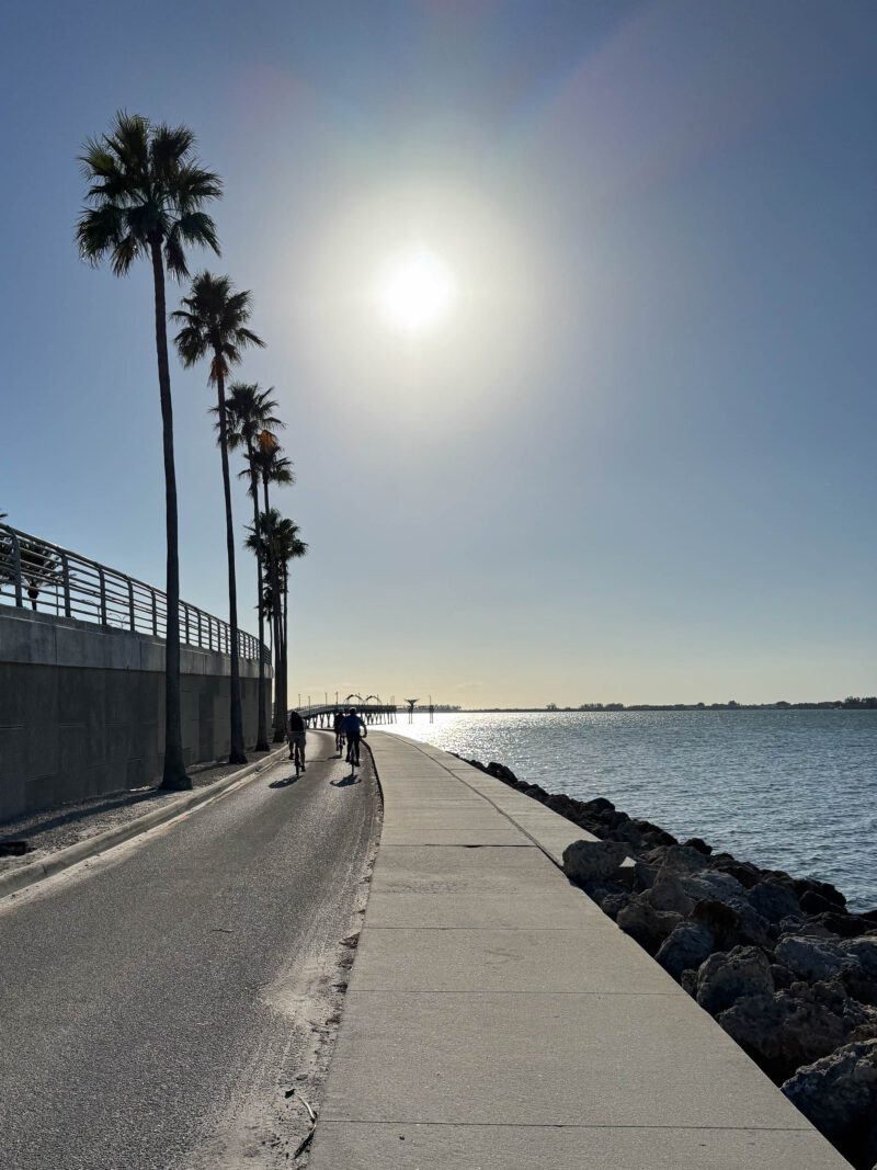 Riding ebikes in Sarasota