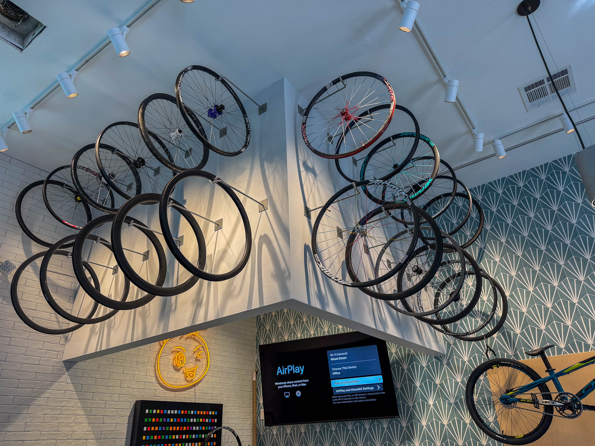 wheel display at Wheel Street