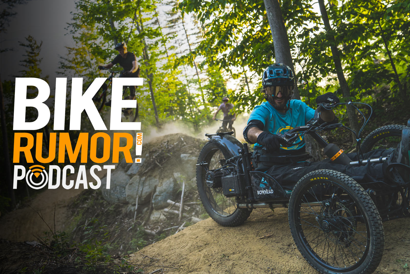 GREG DURSO riding an adaptive mountain bike on driving range trails in Vermont