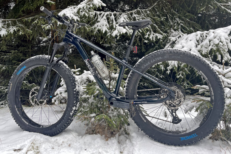 Borealis Crestone fatbike Review: benchmark lightweight carbon fat bike long-term test, non-driveside