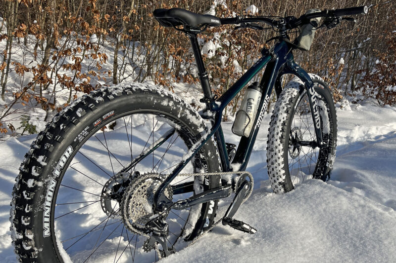 Borealis Crestone fatbike Review: benchmark lightweight carbon fat bike long-term test, angled rear