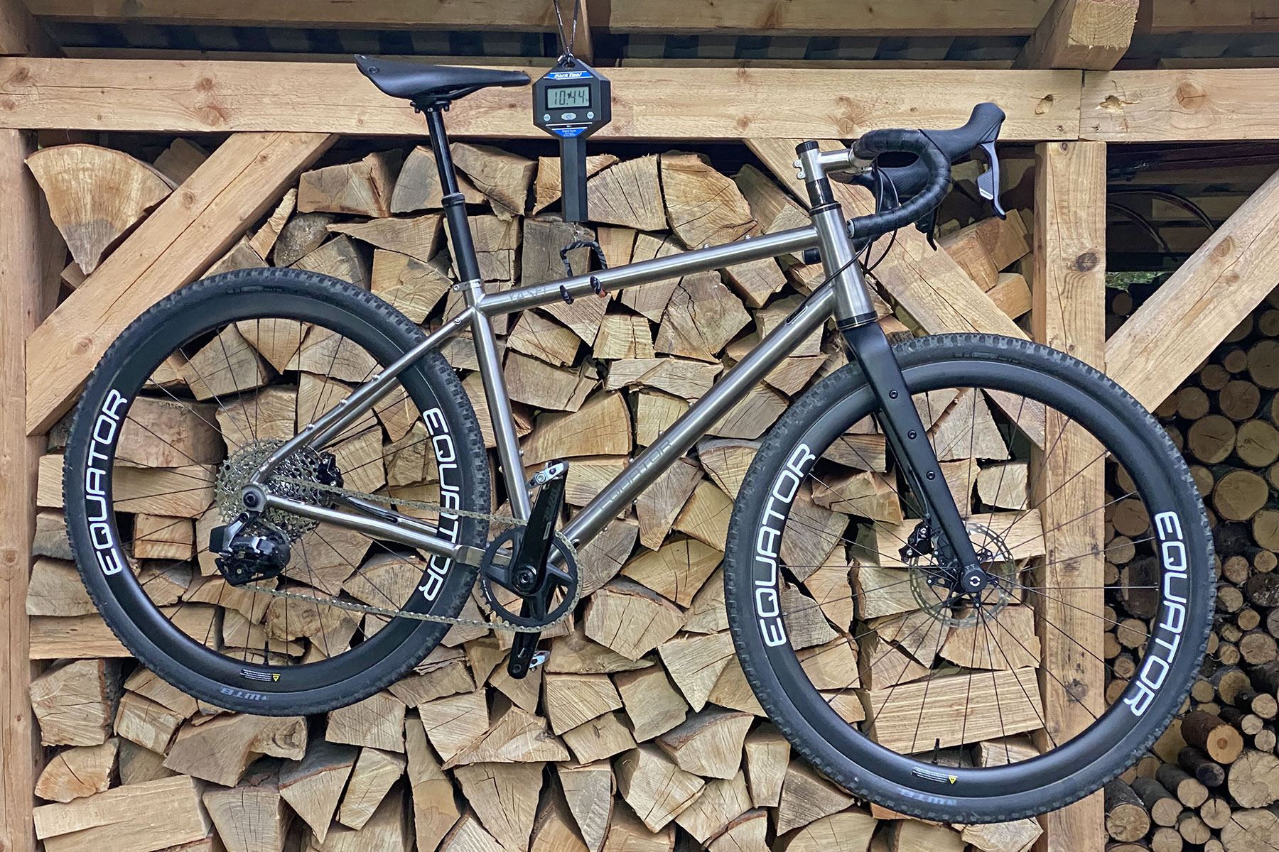 Equator Yasei titanium affordable gravel bike review, 10.44kg actual weight