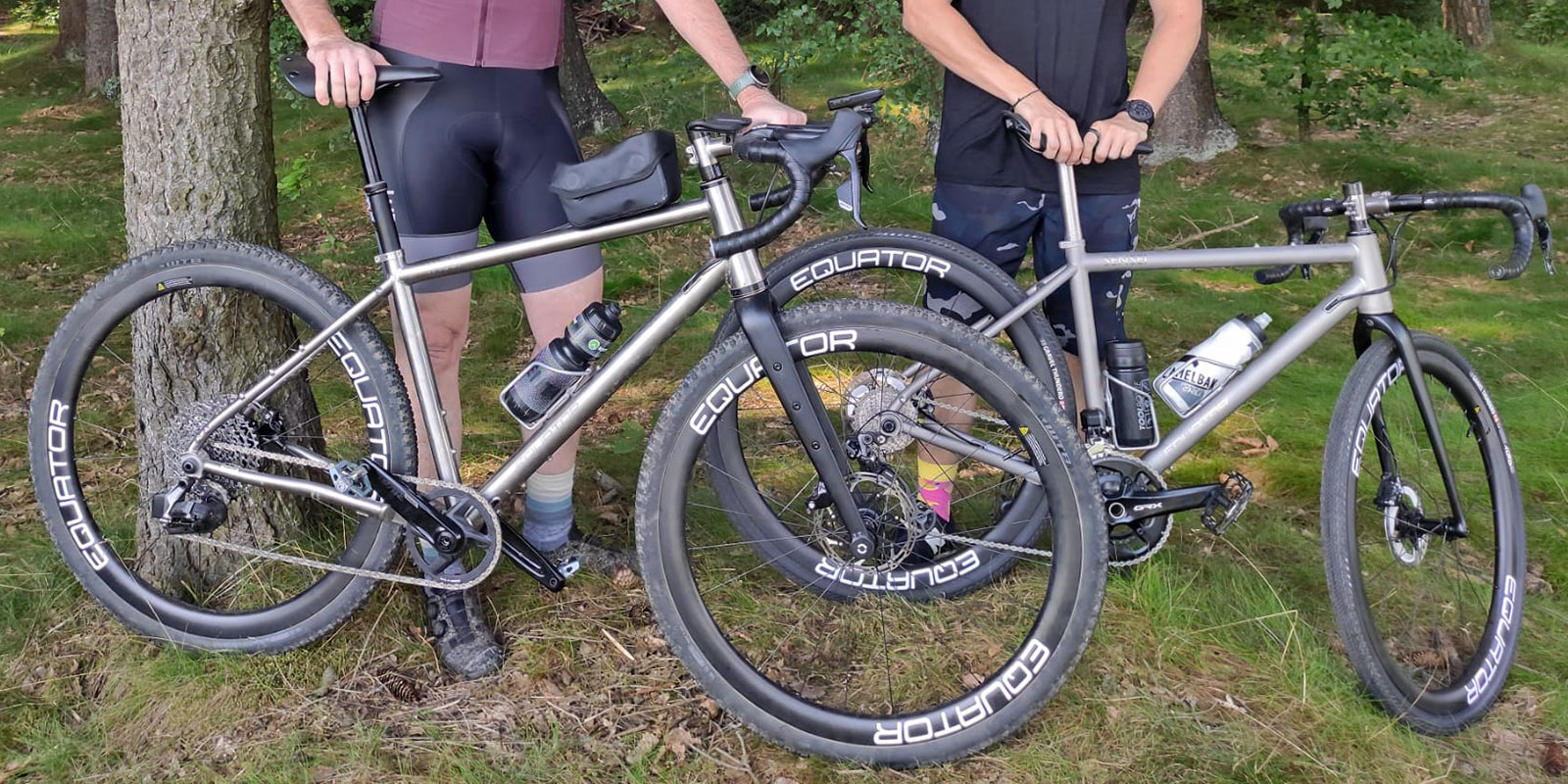 Equator's new affordable consumer-direct titanium gravel bikes, Yasei & Sensei complete