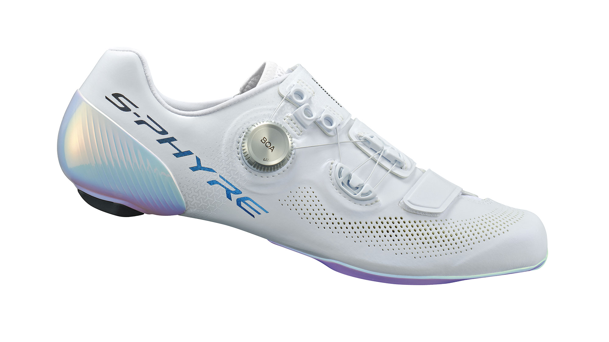 Shimano S-Phyre RC9 PWR, updated RC903PWR road bike shoes for sprinters, time-trialists & track racers, side
