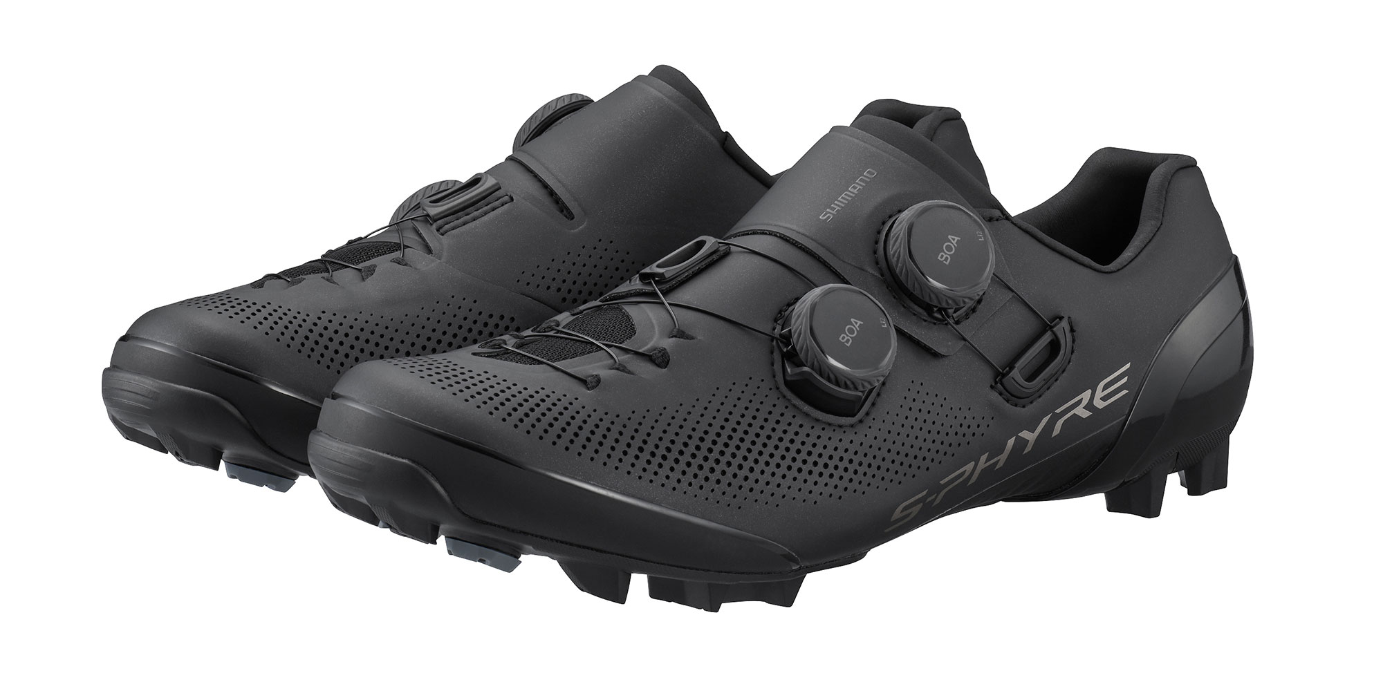 Shimano S-Phyre XC9, updated XC903 cross-country mountain bike & cyclocross shoes, black pair