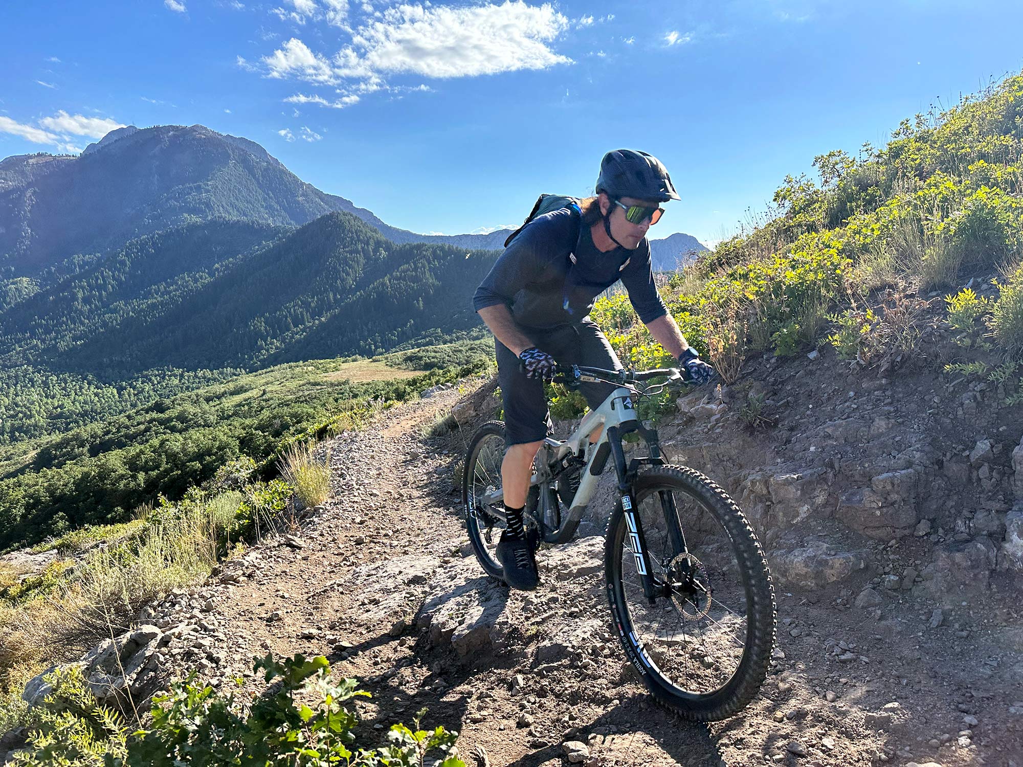 TRP EVO 12 mountain bike riding review in Park City Utah
