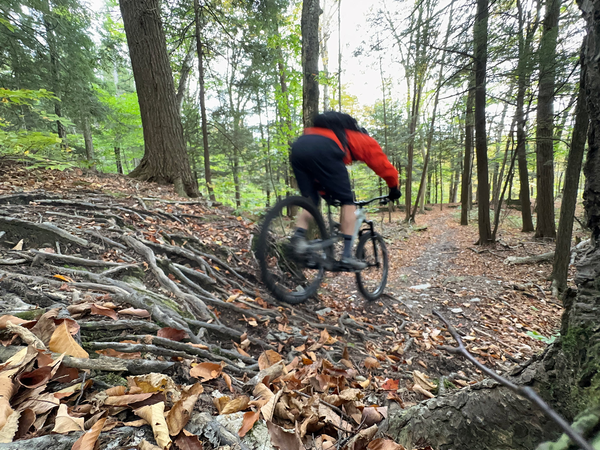 TRP EVO 12 mountain bike riding review in vermont