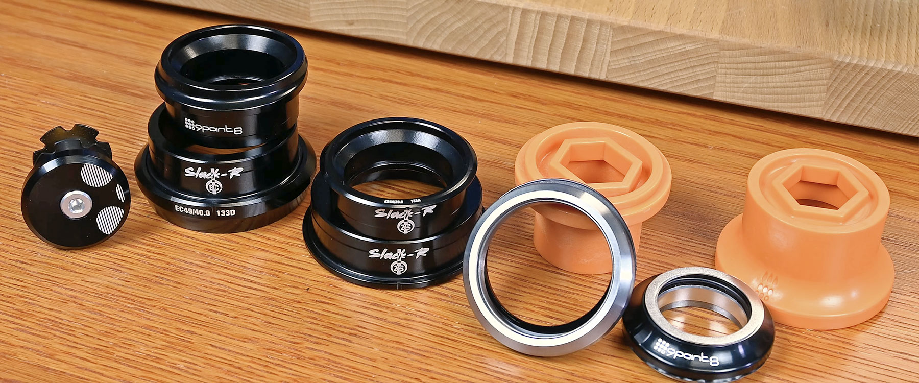 9point8 Slack-R Zero Stack angle adjust headset ZS/EC, contents
