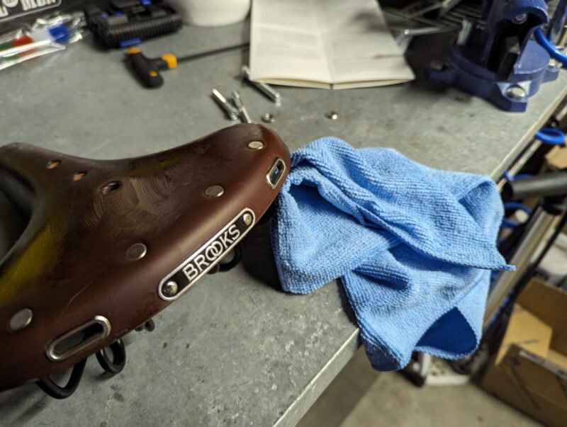 Brooks B72 First Look and Install waiting for proofide to dry