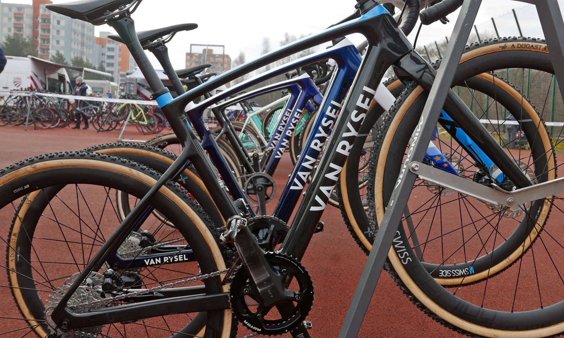 Pro Bike Check: Van Rysel RCX Pro cyclocross bike of Aubin Sparfel at 2024 CX Worlds, photo by Cory Benson, team bikes