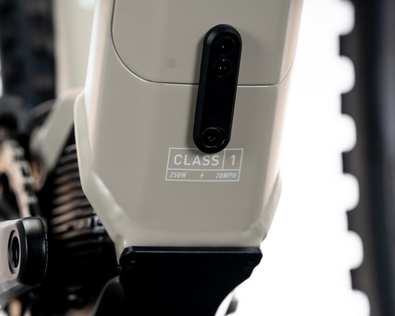 closeup details of 2024 ari wire peak e-MTB