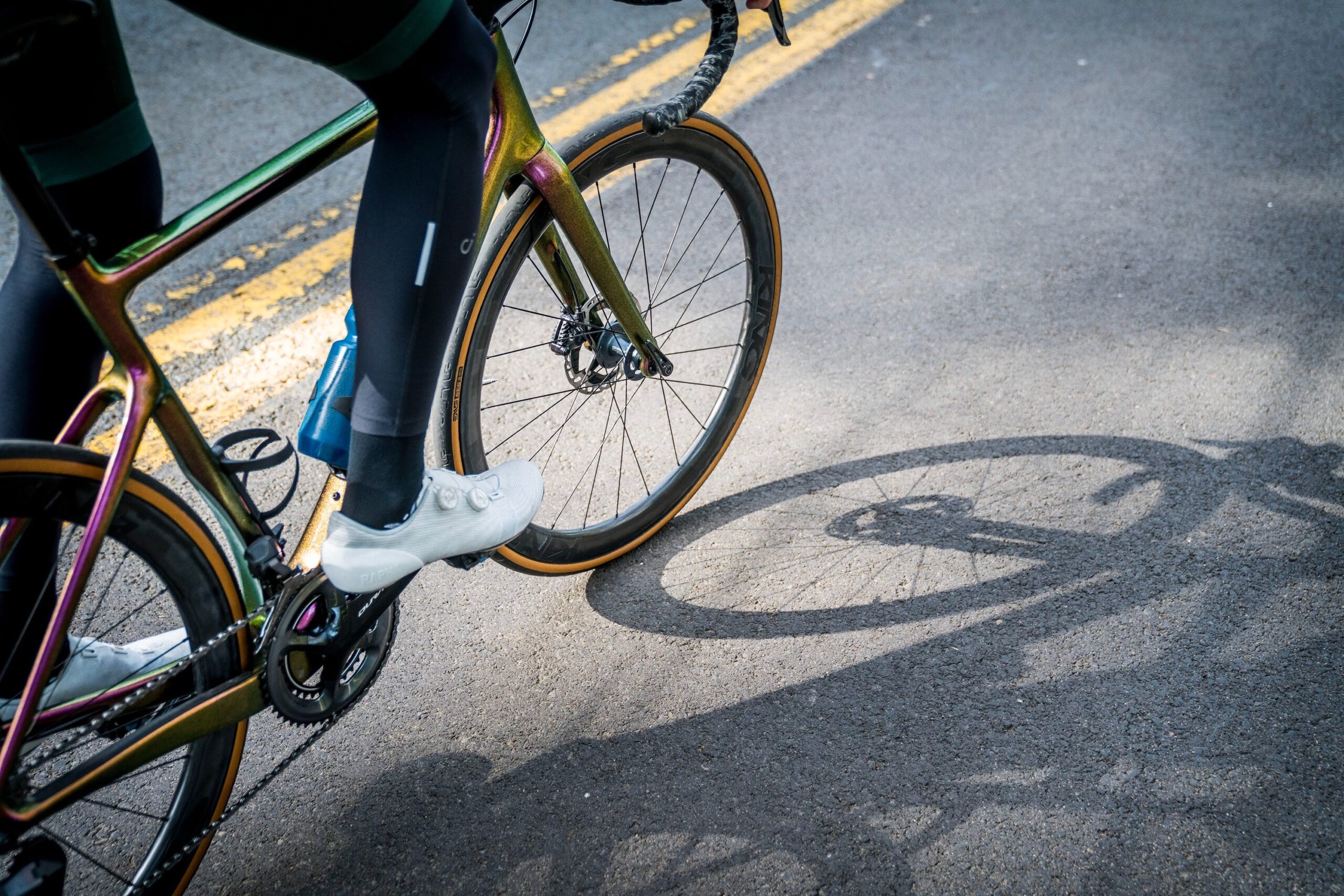 Riding on the Chris King ARD44 road bike wheels