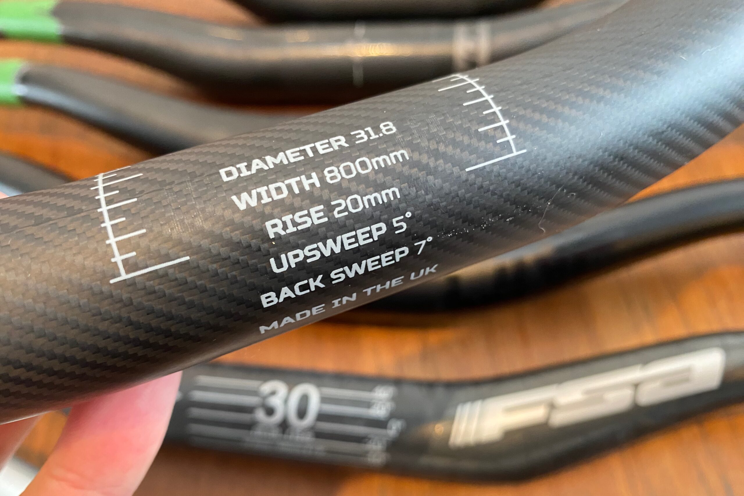 A look at the measurements of the Hope Carbon Handlebar