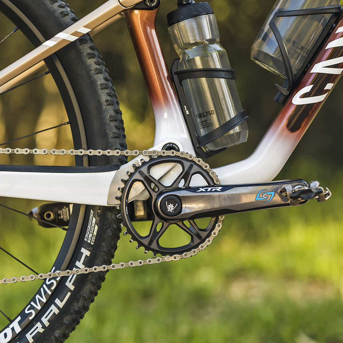 LTD Canyon Lux World Cup CFR Untamed edition carbon XC marathon mountain bike for Cape Epic, XTR groupset with powermeter