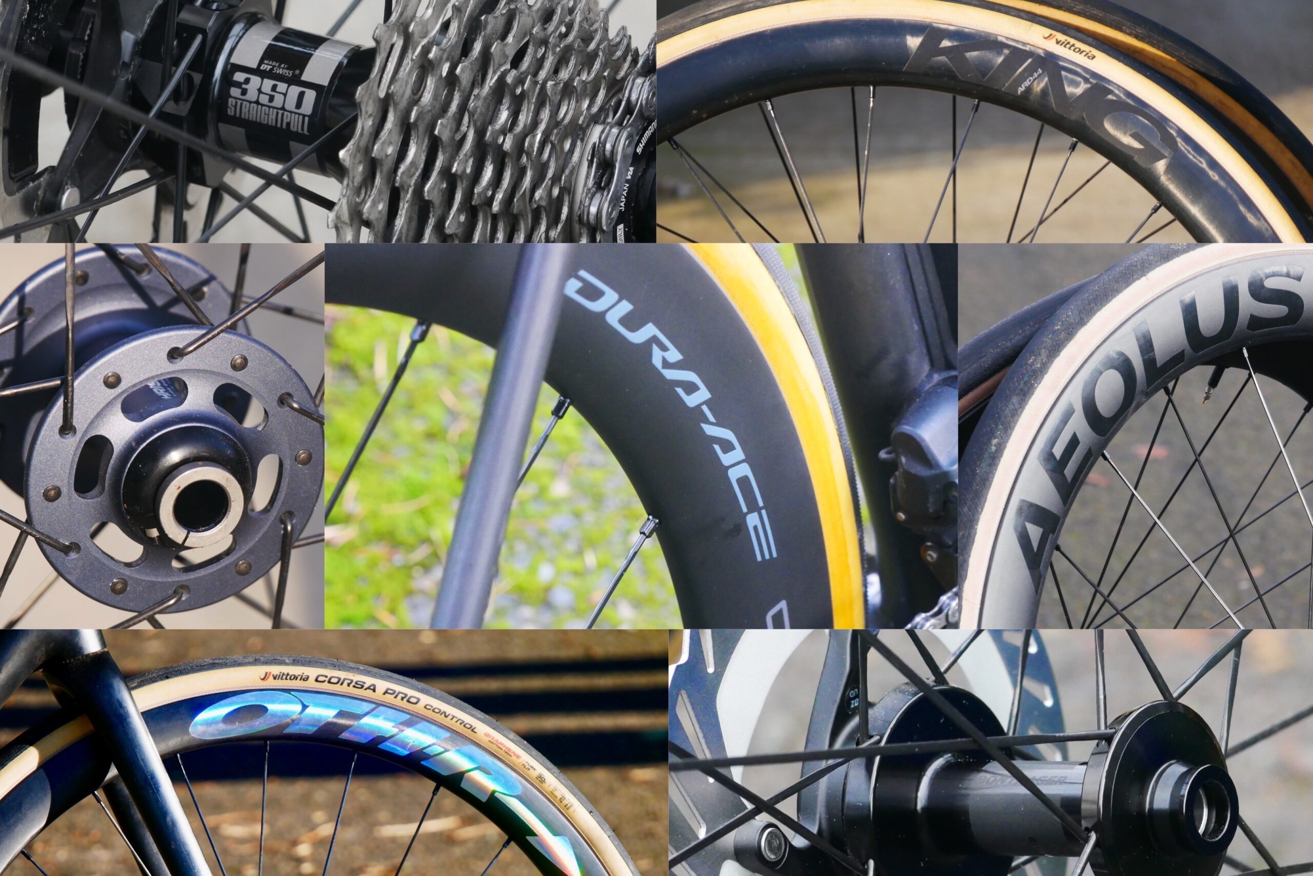 Collage photo of road bike wheels for buyer's guide lead image