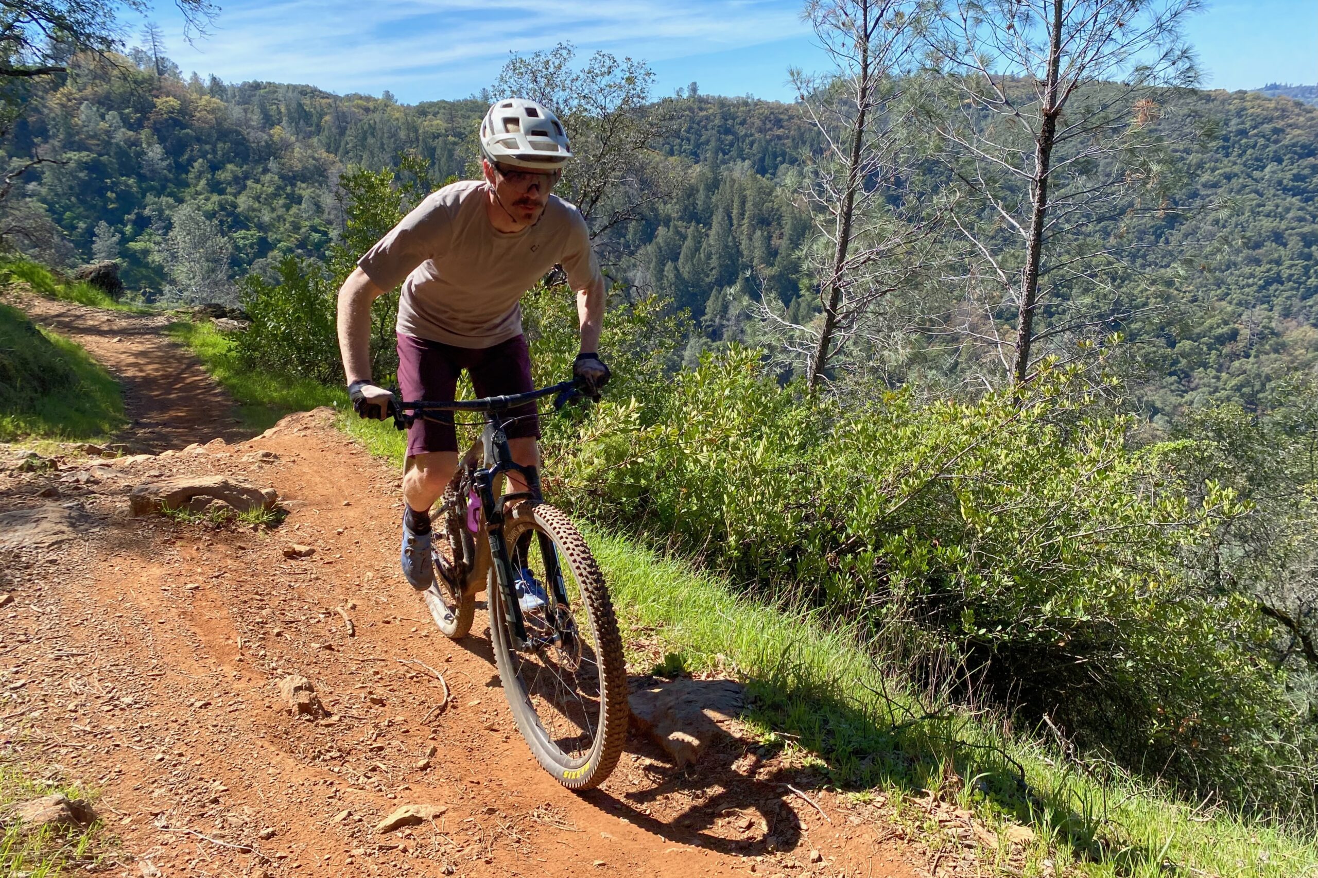 Riding the Yeti ASR cross country race bike