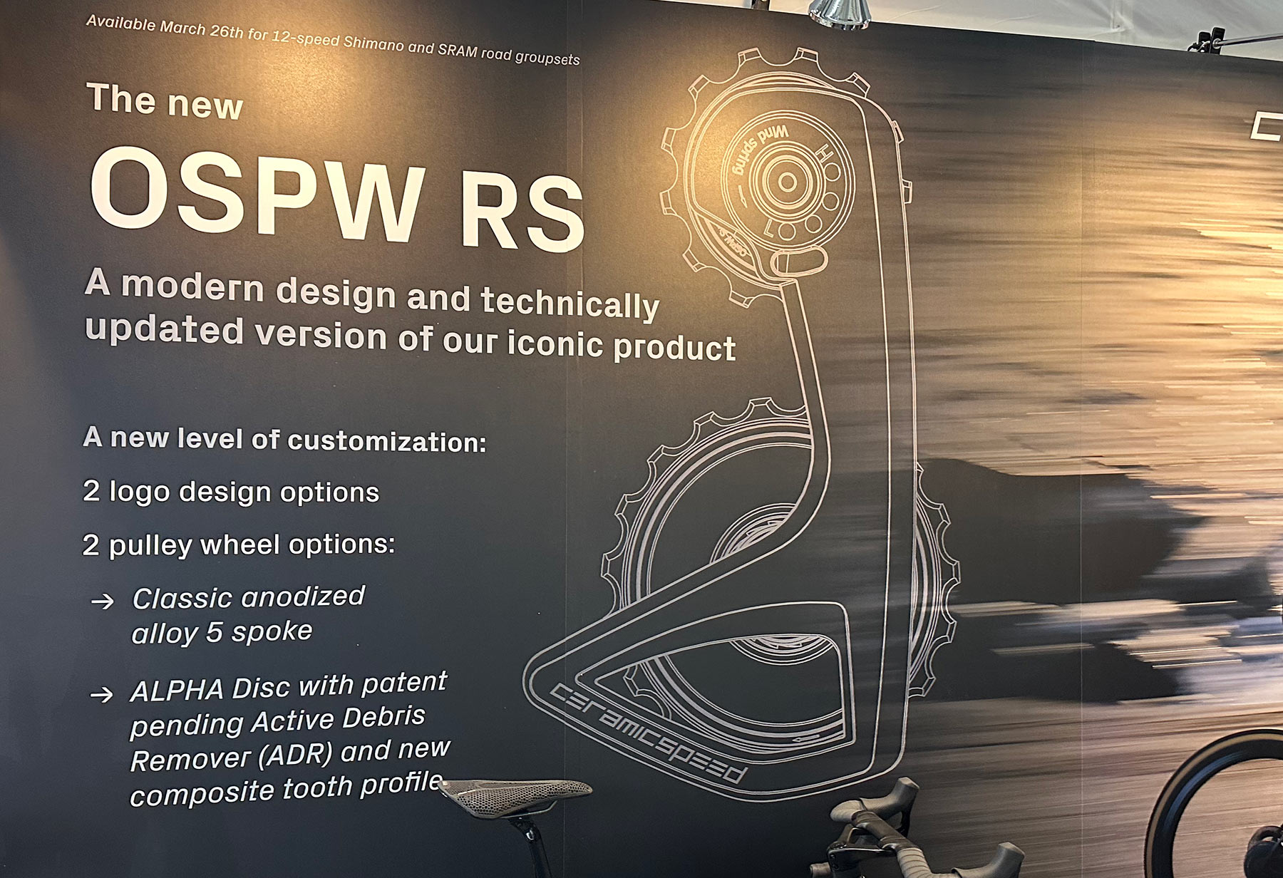 ceramicspeed OSPW RS alpha solid wheels poster