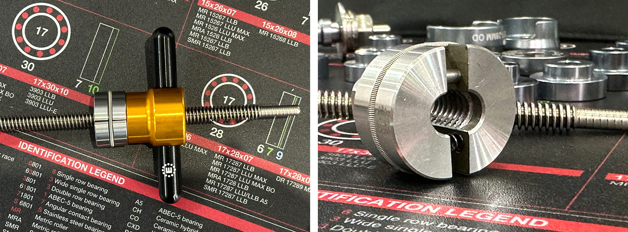 enduro bearings quick release linear bearing press tool