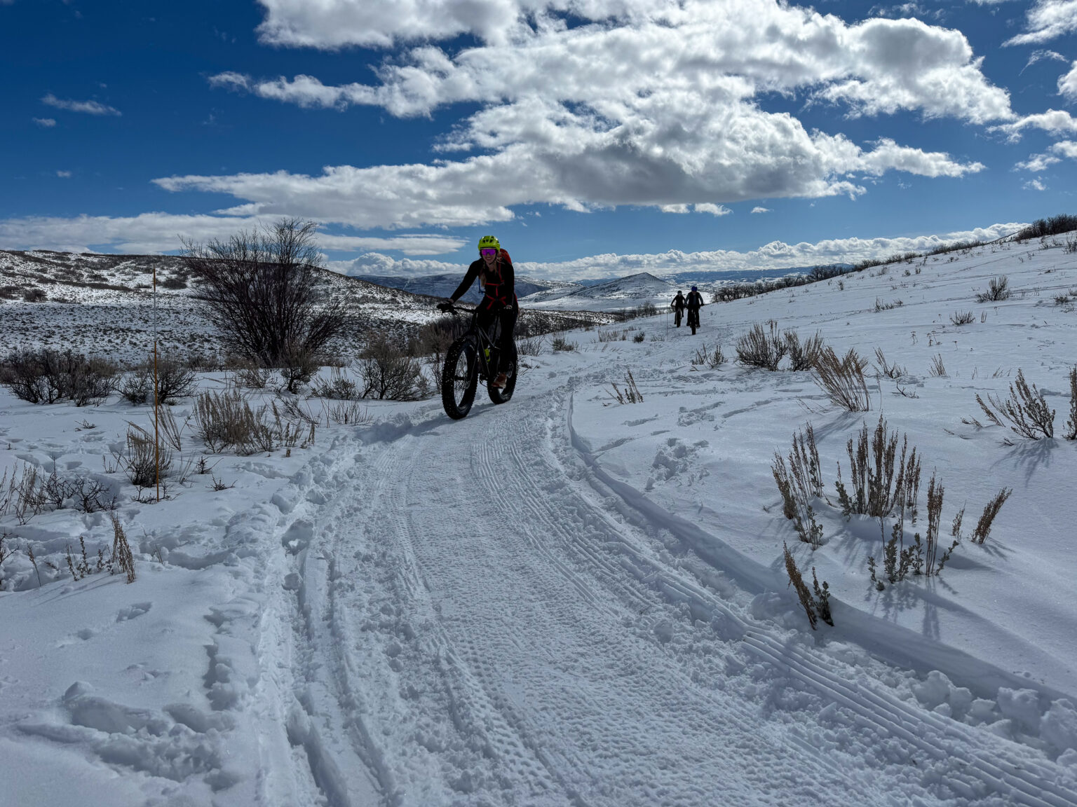 fat biking groomed trails in Park City Utah round valley
