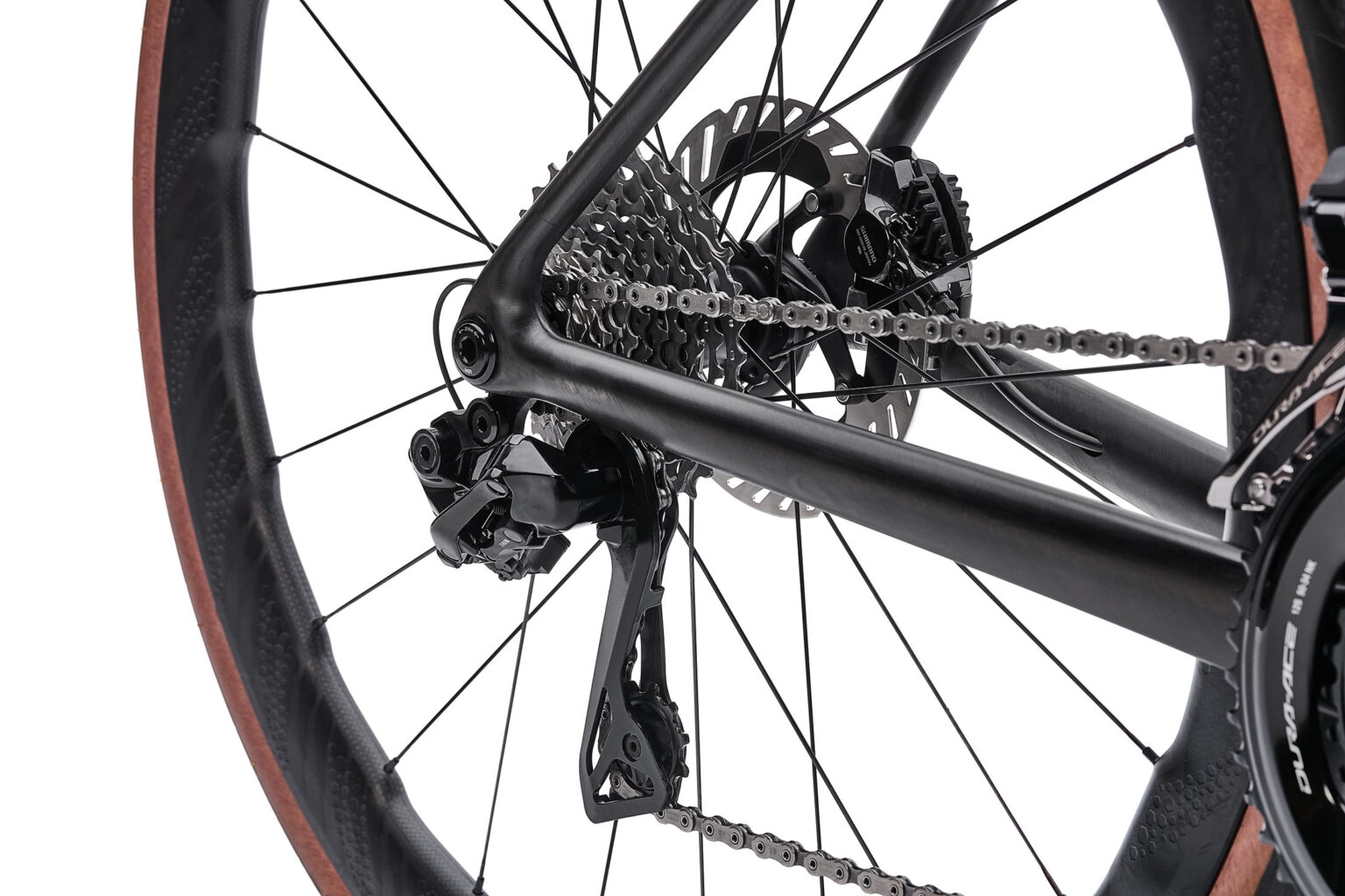 closeup details of parley ouray all-road bike