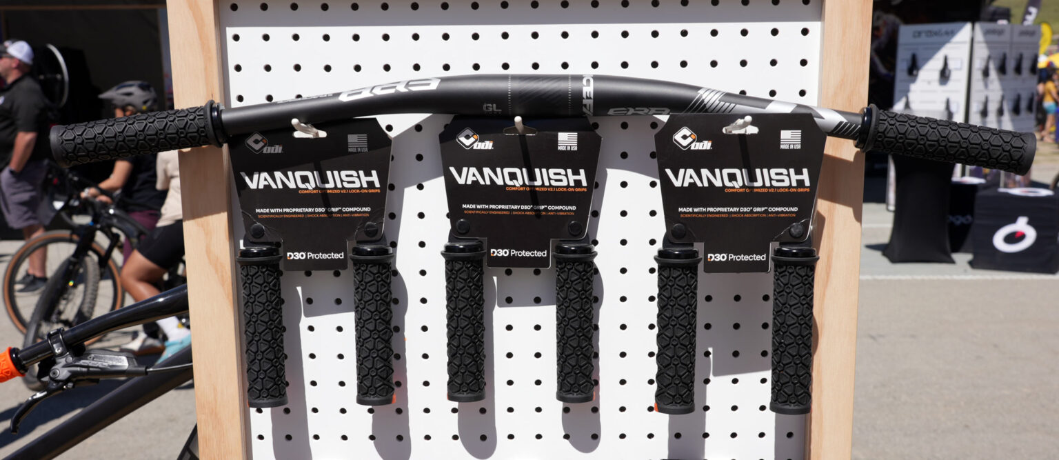 odi mountain bike grips with d30 vibration damping material