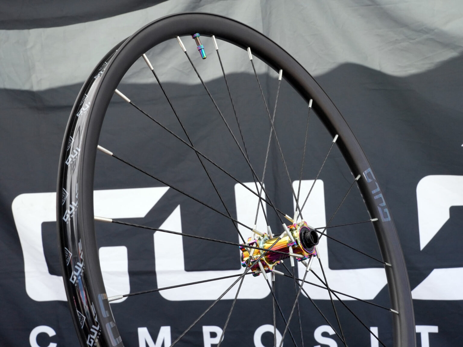 prototype gulo xc mountain bike wheels with ultralight rim and carbon spokes