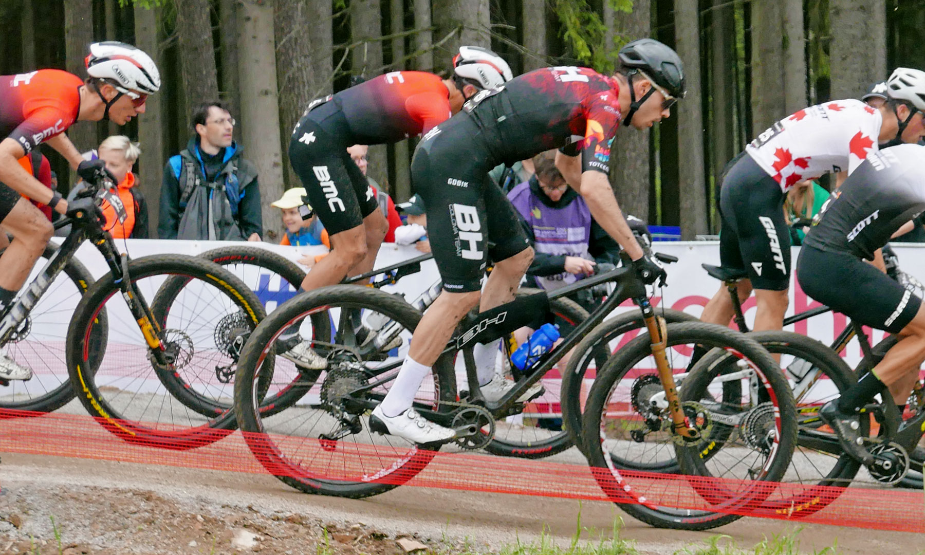 BH XC race carbon mountain bike prototype, likely Lynx Evo replacement raced in Nove Mesto World Cup