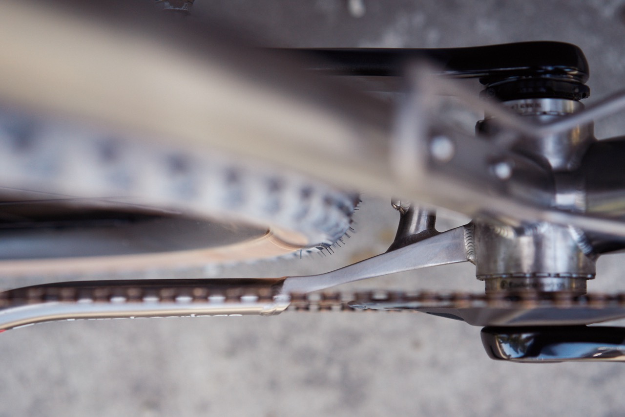 Thesis Bike Project N1 tire clearance from the top